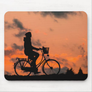 Tapis De Souris silhouette, vélo, santé