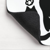 Tapis De Souris Silhouettes de chat noir - Design Feline mignon (Coin)