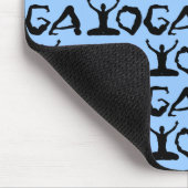 Tapis De Souris Silhouettes de yoga (Coin)