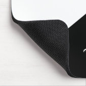 Tapis De Souris Silhouettes élégantes en Cheval noir et blanc (Coin)