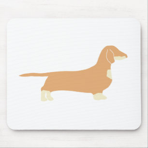 Tapis De Souris silo dachshund faon et crème