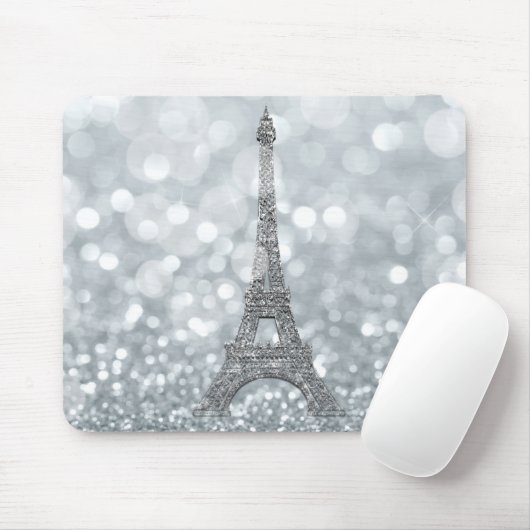 Tapis De Souris Silver Glitter (Avec souris)