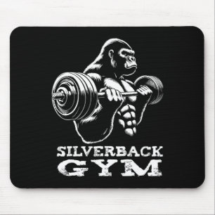 Tapis De Souris Silverback Gym Gorilla Entraînement d'haltérophili