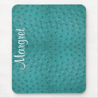 Tapis de souris simili cuir d'autruche élégante