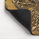 Tapis de souris simili cuir de relief par (Coin)