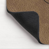 Tapis de souris simili cuir marqué (Coin)