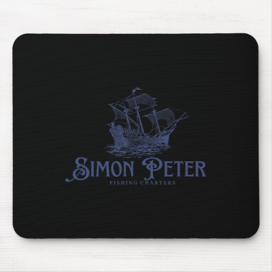 Tapis De Souris Simon Peter Fishing Charters Jesus Christians God  (Devant)