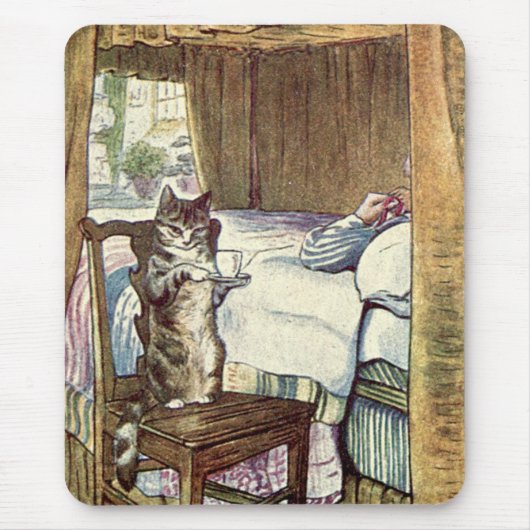 Tapis De Souris Simpkin le chat sert du thé - Beatrix Potter (Devant)