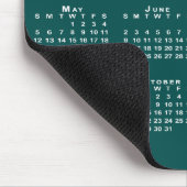 Tapis De Souris Simple 2024 Calendrier Nom de l'entreprise sur Blu (Coin)