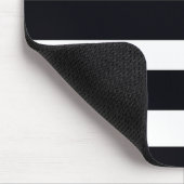 Tapis De Souris Simple Chic Classic Cool Gratté Noir Et Blanc (Coin)