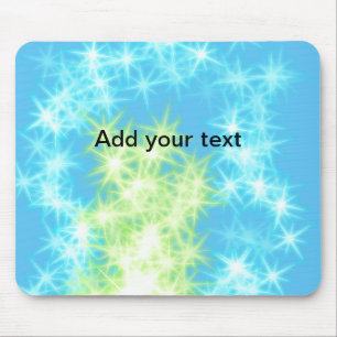 Tapis De Souris Simple ciel bleu paillettes scintillement étoiles