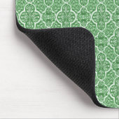 Tapis De Souris Simple classique Damask Mousepad, Kelly Green (Coin)