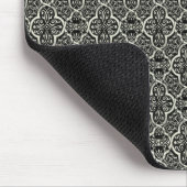 Tapis De Souris Simple classique Damask Mousepad, Noir (Coin)