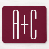 Simple Couples | White & Burgundy