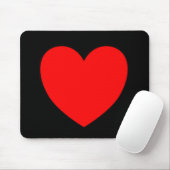 Tapis de souris simple de coeur (Avec souris)