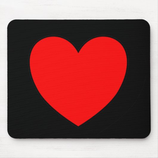 Tapis de souris simple de coeur (Devant)