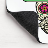Tapis De Souris Simple Dia de Muertos Crâne avec Casquette | Tapis (Coin)