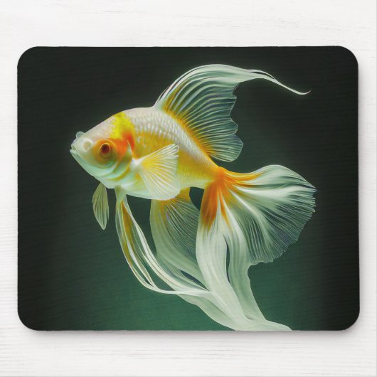 Tapis De Souris Simple élégance Goldfish Digital Artwork | (Devant)