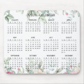 Tapis De Souris Simple Elegant Botanical 2026 Calendar | Mousepad (Devant)