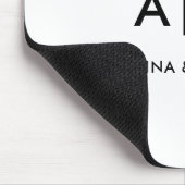 Tapis De Souris Simple Élégant Professionnel  Monogramme Minimalis (Coin)