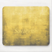 Tapis De Souris Simple gris jaune Abstrait Votre nom (Devant)