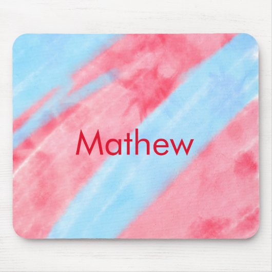 Tapis De Souris simple initial letter mongram add your name red b (Devant)