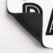 Tapis De Souris Simple J'Aime Le Coeur Ma Typographie Papa | Panie (Coin)