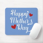 Tapis De Souris Simple joyeuse calligraphie de la fête des mères | (Avec souris)