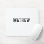 Tapis De Souris simple lettre initiale monogramme ajouter votre no (Avec souris)
