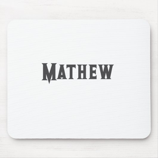 Tapis De Souris simple lettre initiale monogramme ajouter votre no (Devant)