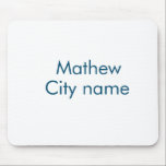 Tapis De Souris simple lettre initiale monogramme ajouter votre no<br><div class="desc">conception</div>