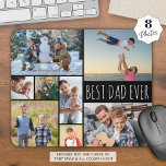 Tapis De Souris Simple MEILLEUR DAD EVER 8 Collage photo<br><div class="desc">Créez votre propre pavé photo couleur personnalisé pour le BEST DAD EVER avec ce modèle de collage photo facile à télécharger avec 8 images de différentes formes et tailles, horizontales et verticales pour accueillir une grande variété de sujets photo dans votre choix de texte et de couleurs arrière - plans...</div>
