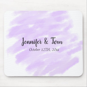 Tapis De Souris simple minimal ajoutez votre nom mariage personnal
