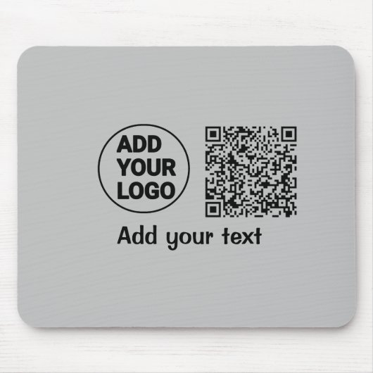 Tapis De Souris Simple minimum q r code ajouter logo code d'analys (Devant)