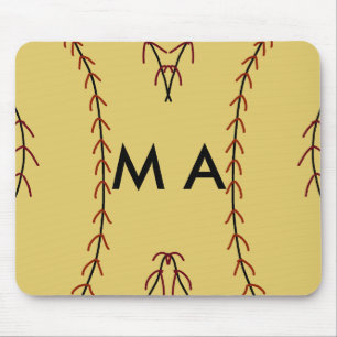 Tapis De Souris Simple monogramme ajouter votre nom lettre man min
