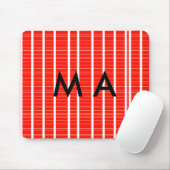 Tapis De Souris Simple monogramme ajouter votre nom lettre man min (Avec souris)