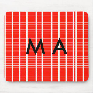 Tapis De Souris Simple monogramme ajouter votre nom lettre man min