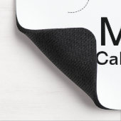 Tapis De Souris Simple monogramme minimal ajouter le phot du plan (Coin)