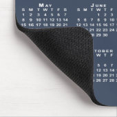 Tapis De Souris Simple Navy Blue White 2022 Calendar (Coin)