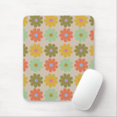 Tapis De Souris Simple Pastel Vintage Flower Pattern (Avec souris)