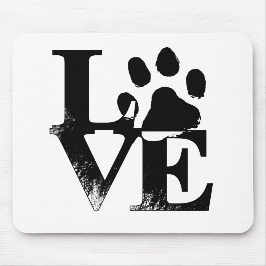 Tapis De Souris Simple Paw d'amour pour animal (Devant)