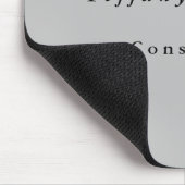 Tapis De Souris Simple Plain Élégant Minimaliste Moderne Gris (Coin)