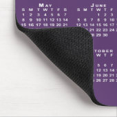 Tapis De Souris Simple Purple White 2022 Calendrier Nom de la soci (Coin)