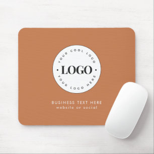 Tapis De Souris Simple Round Business Logo & Text Company Personna