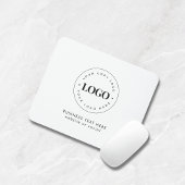 Tapis De Souris Simple Round Business Logo & Text Company Personna