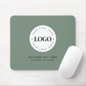 Tapis De Souris Simple Round Business Logo & Text Company Personna (Avec souris)