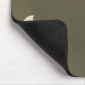 Tapis de souris simple vert foncé (Coin)