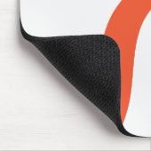 Tapis De Souris Simple Waves 3 - Orange et blanc (Coin)