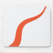 Tapis De Souris Simple Waves 3 - Orange et blanc (Devant)