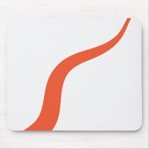 Tapis De Souris Simple Waves 3 - Orange et blanc